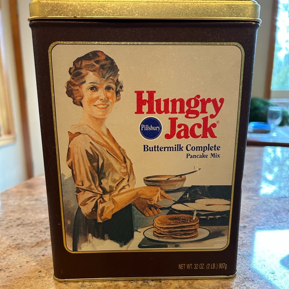 Pillsbury Hungry Jack Buttermilk Complete Pancake Mix Tin 32 oz.